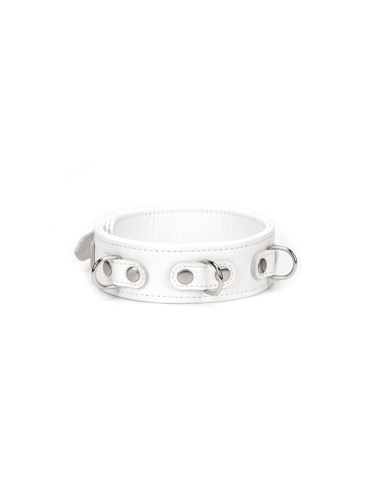 Obróżka Ze Smyczą Fuji White Collar With Leash Liebe Seele
