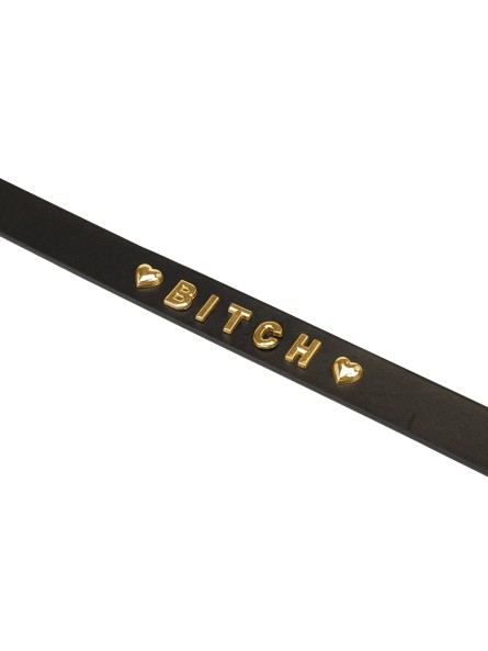 Gold Word Choker-Bitch Liebe Seele