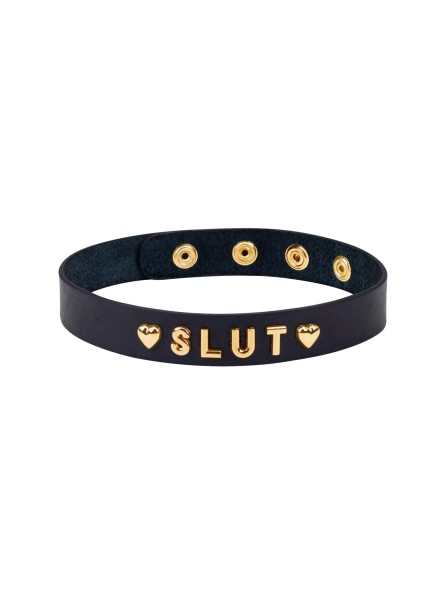 Gold Word Choker-Slut Liebe Seele