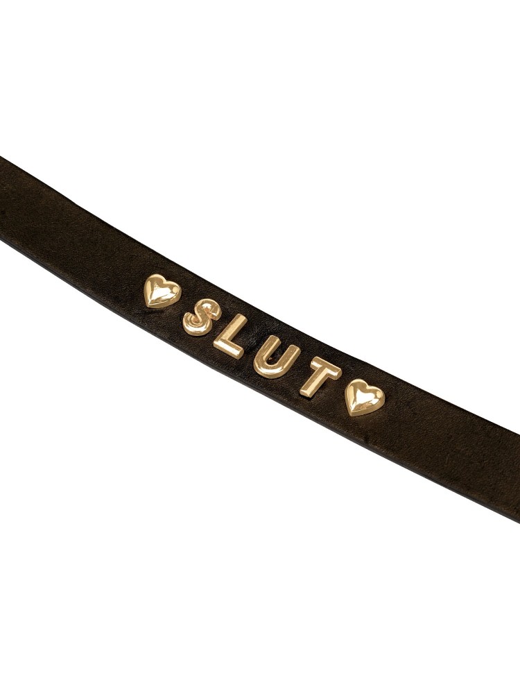 Gold Word Choker-Slut Liebe Seele
