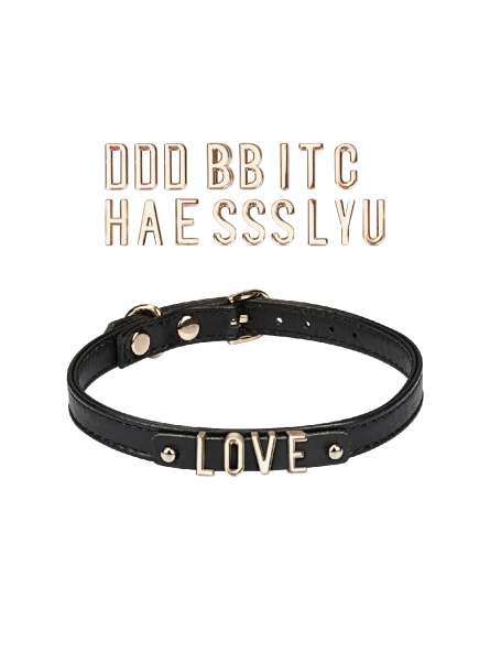 Diy Choker With 21 Removable Letters Liebe Seele