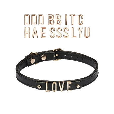 Diy Choker With 21 Removable Letters Liebe Seele