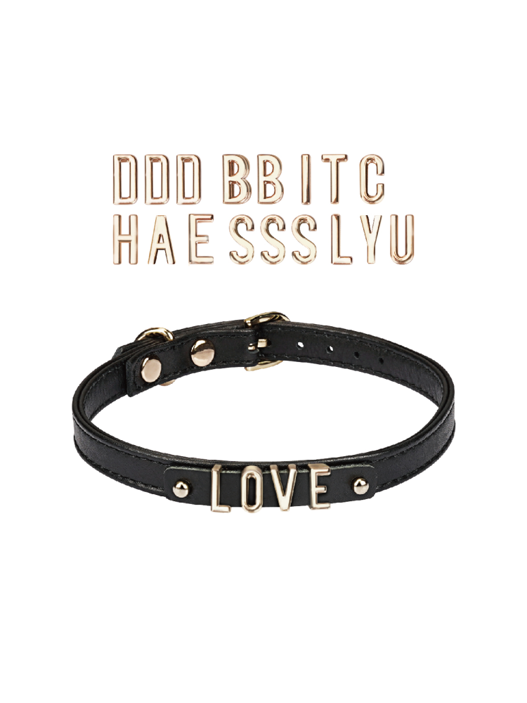 Diy Choker With 21 Removable Letters Liebe Seele