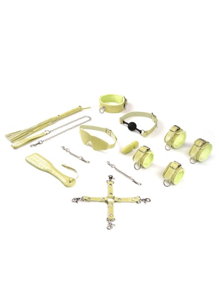 Zestaw Bondage Macaron 9Pcs Bondage Kit-Melon Liebe Seele
