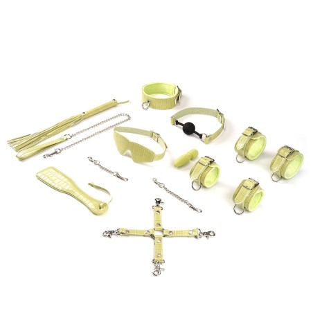 Zestaw Bondage Macaron 9Pcs Bondage Kit-Melon Liebe Seele
