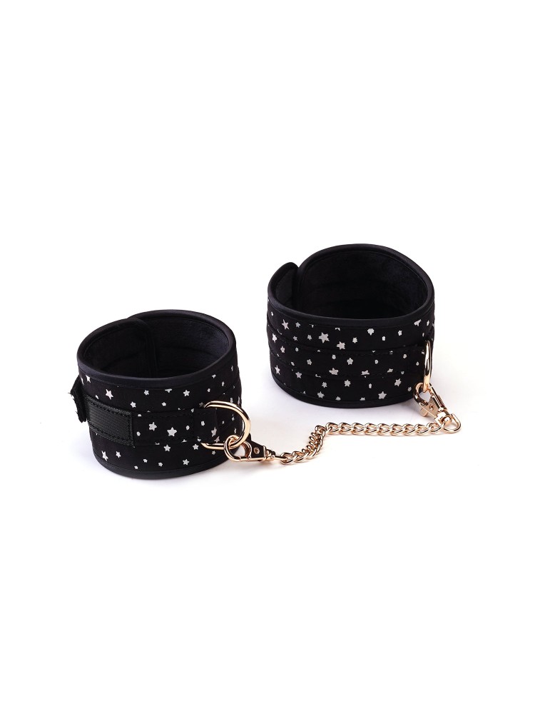 Zestaw Stary Nights 7Pcs Bondage Kit Black Stary Pu Liebe Seele