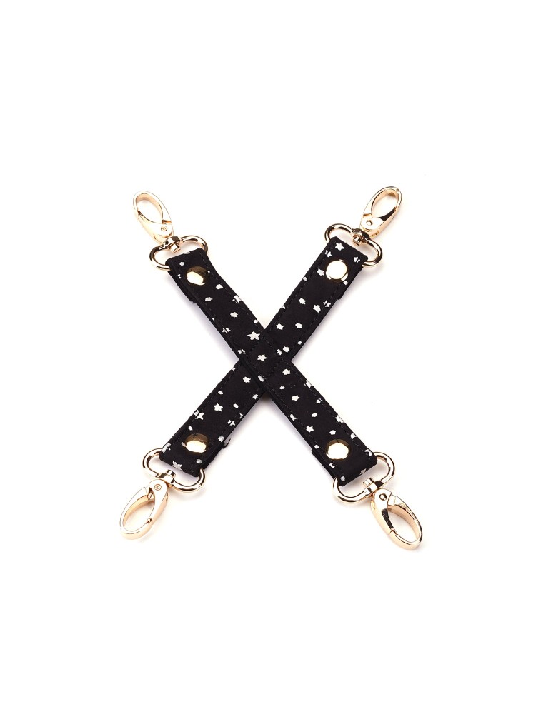 Zestaw Stary Nights 7Pcs Bondage Kit Black Stary Pu Liebe Seele