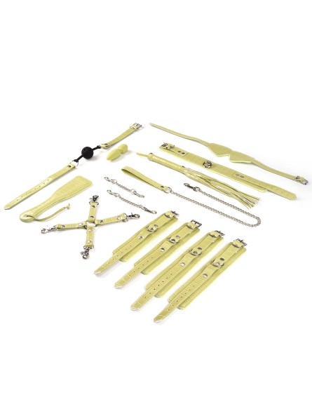 Zestaw Bondage Macaron 9Pcs Bondage Kit-Melon Liebe Seele
