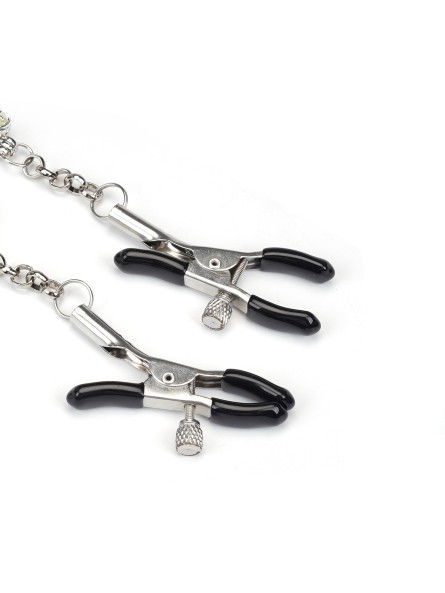 Klamerki Na Sutki Glow-In-Dark Nipple Clamps Liebe Seele zielone