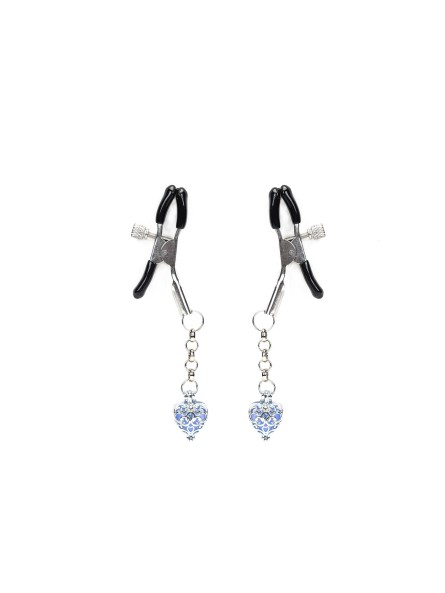 Klamerki Na Sutki Glow-In-Dark Nipple Clamps Liebe Seele niebieskie