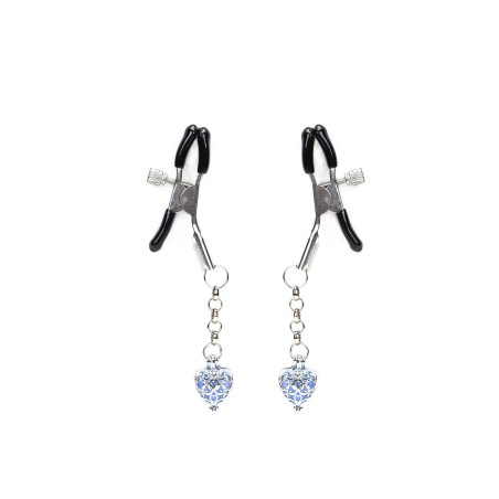 Klamerki Na Sutki Glow-In-Dark Nipple Clamps Liebe Seele niebieskie