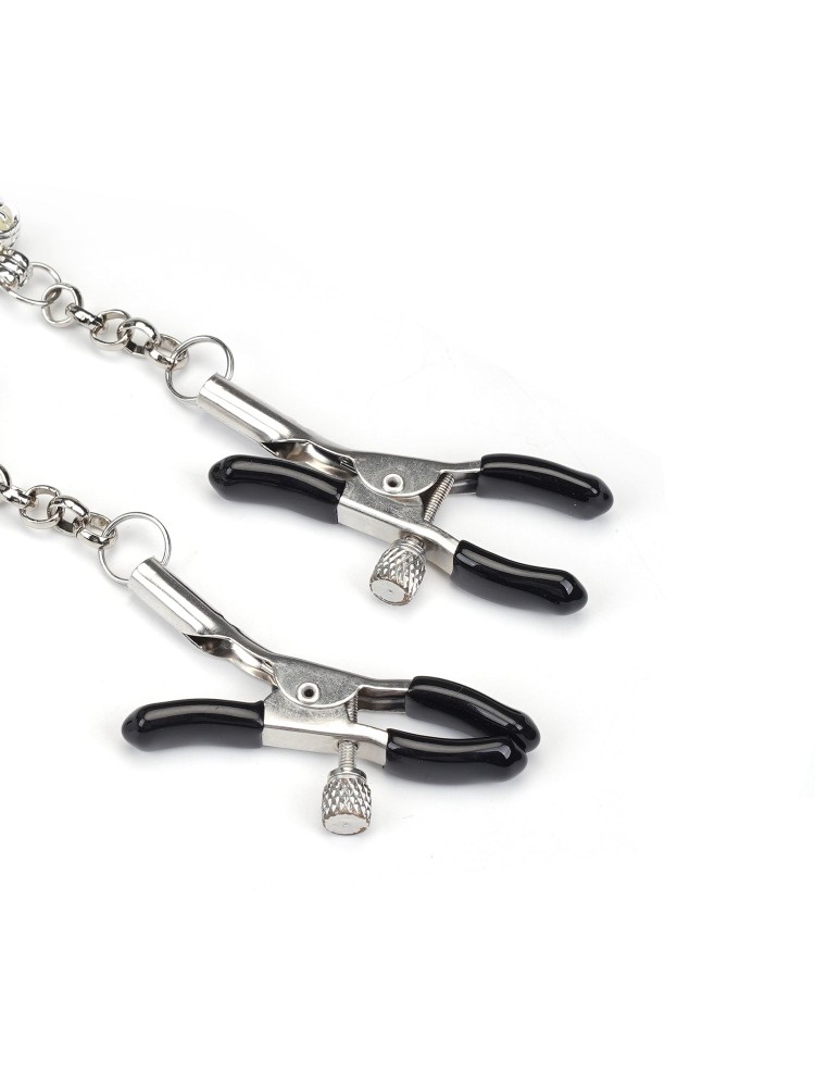 Klamerki Na Sutki Glow-In-Dark Nipple Clamps Liebe Seele niebieskie