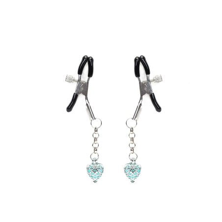 Klamerki Na Sutki Glow-In-Dark Nipple Clamps Liebe Seele błękitne