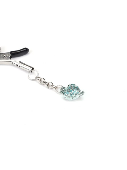 Klamerki Na Sutki Glow-In-Dark Nipple Clamps Liebe Seele błękitne