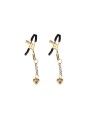 Klamerki Na Sutki Gold Hollow Heart Nipple Clamps Liebe Seele