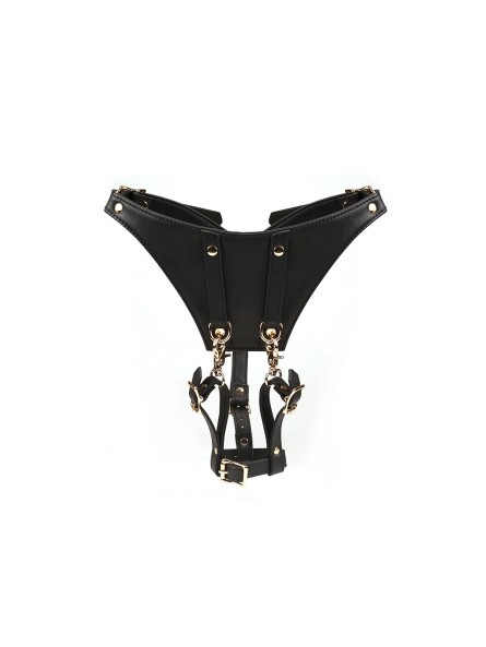 Uprząż Dark Secret Leather Forced Orgasm Harness Belt Liebe Seele