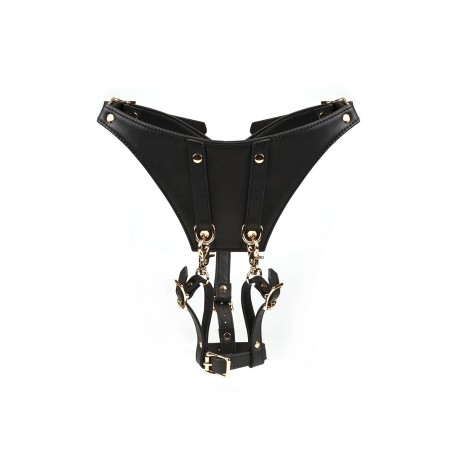 Uprząż Dark Secret Leather Forced Orgasm Harness Belt Liebe Seele