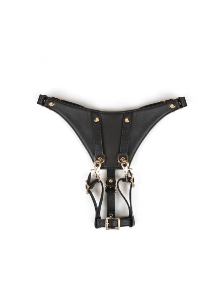 Uprząż Dark Secret Leather Forced Orgasm Harness Belt Liebe Seele