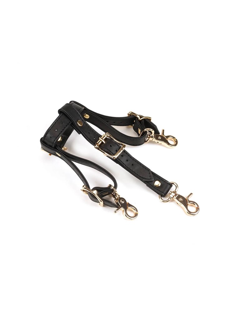 Uprząż Dark Secret Leather Forced Orgasm Harness Belt Liebe Seele