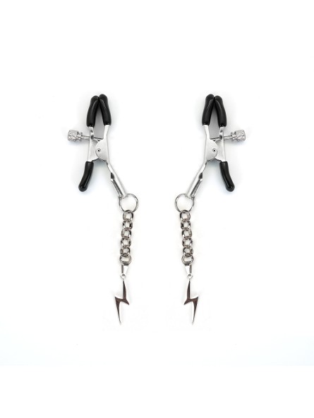Klamerki Na Sutki Silver Lightning Nipple Clamps Liebe Seele