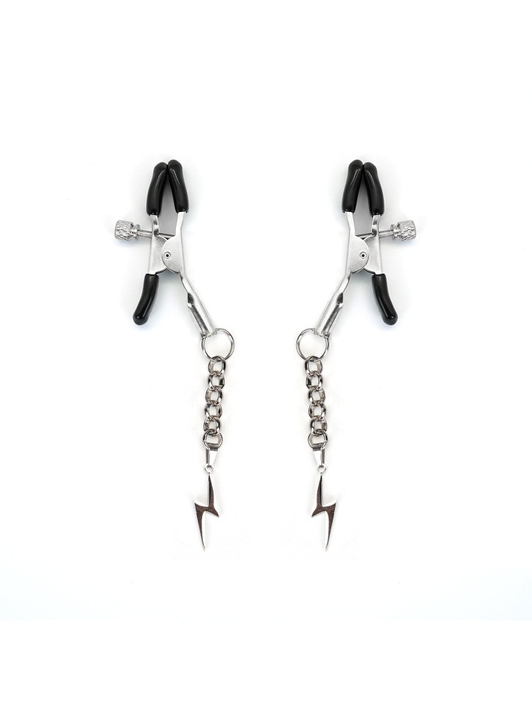 Klamerki Na Sutki Silver Lightning Nipple Clamps Liebe Seele