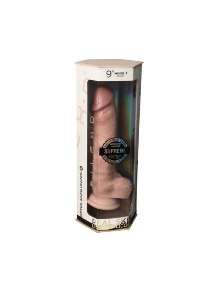 Dildo 23 Cm Premium Real Skin Model 1 (9") Flesh Silexd