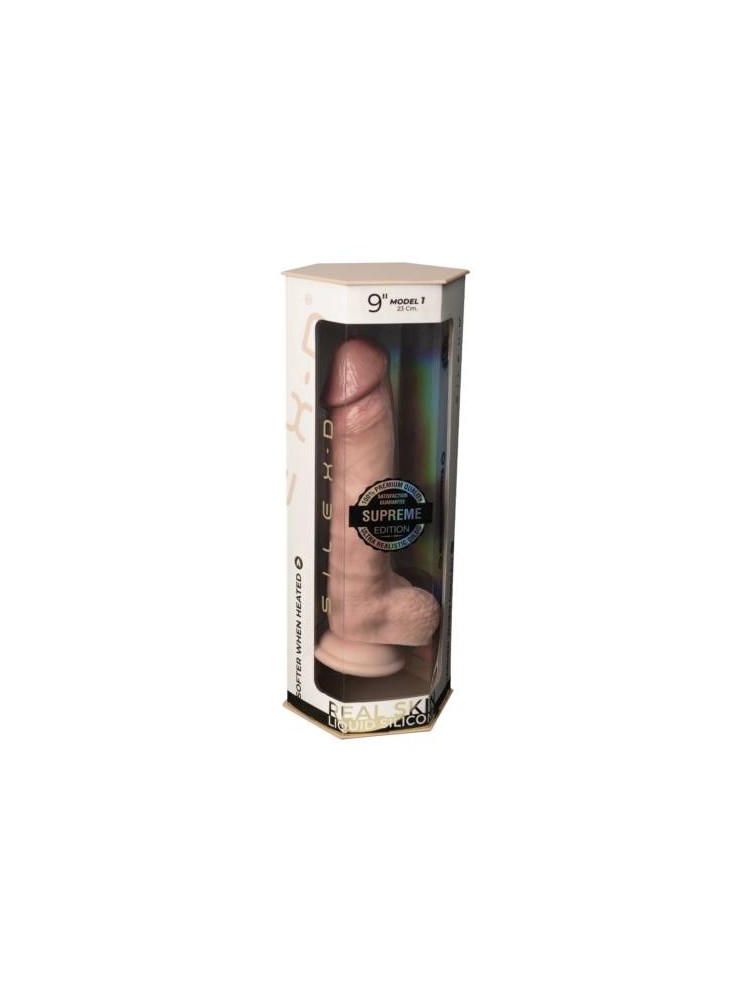 Dildo 23 Cm Premium Real Skin Model 1 (9") Flesh Silexd