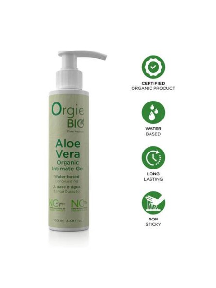 Żel Intymny Bio Aloe Vera Organic Intimate Gel 100Ml Orgie