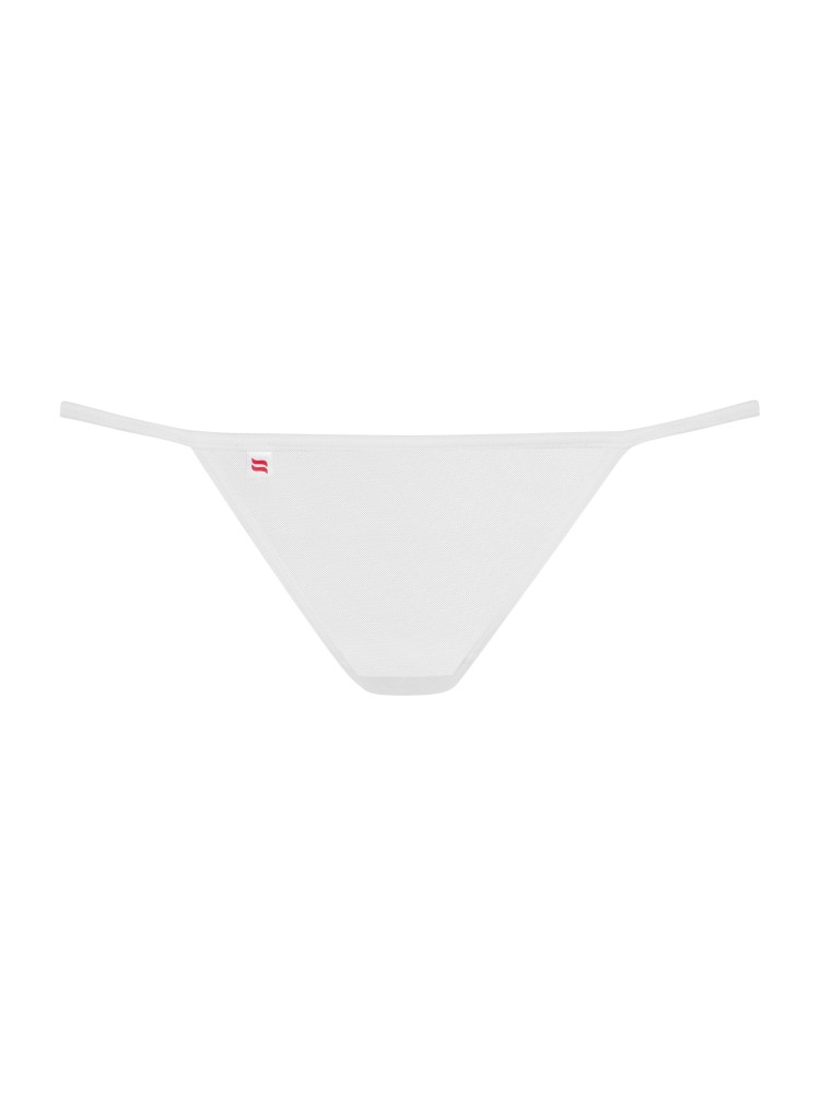 Stringi Białe Luiza L/Xl Obsessive