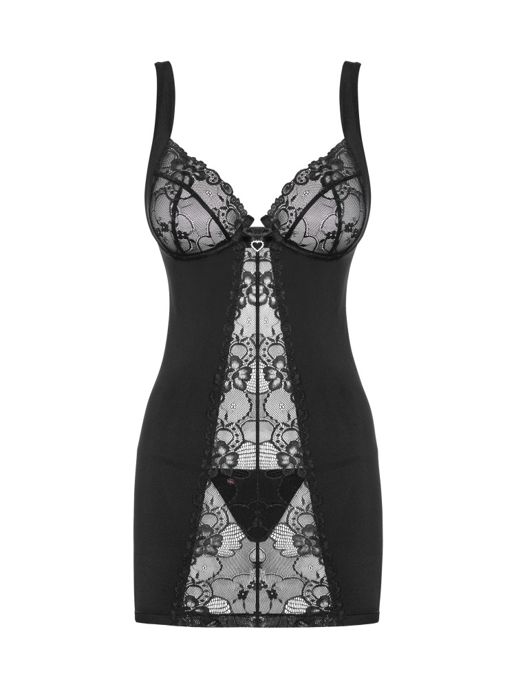 Koszulka Ze Stringami Heartina L/Xl Obsessive