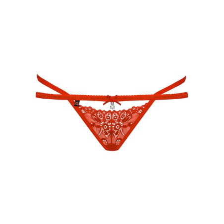 838-Tho-3 Stringi Czerwone S/M Obsessive