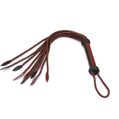 Pejcz Wine Red and Black Leather Cat O Nine Tails Liebe Seele