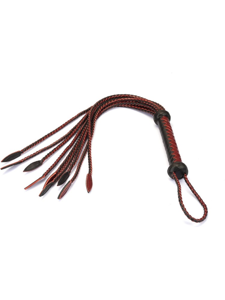Pejcz Wine Red and Black Leather Cat O Nine Tails Liebe Seele