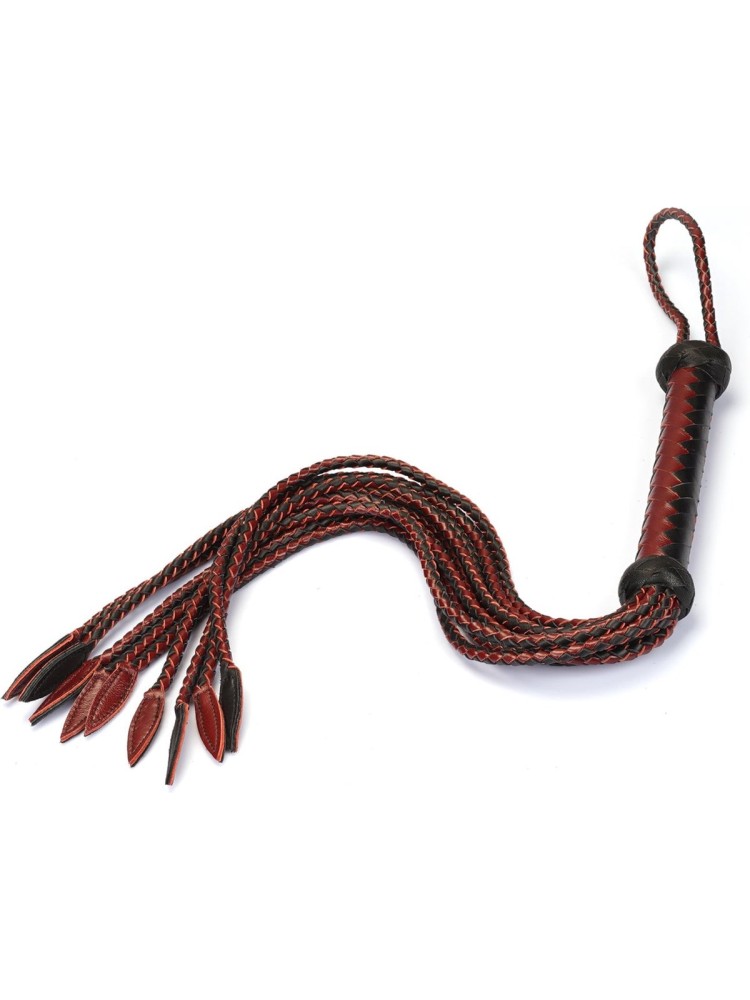 Pejcz Wine Red and Black Leather Cat O Nine Tails Liebe Seele