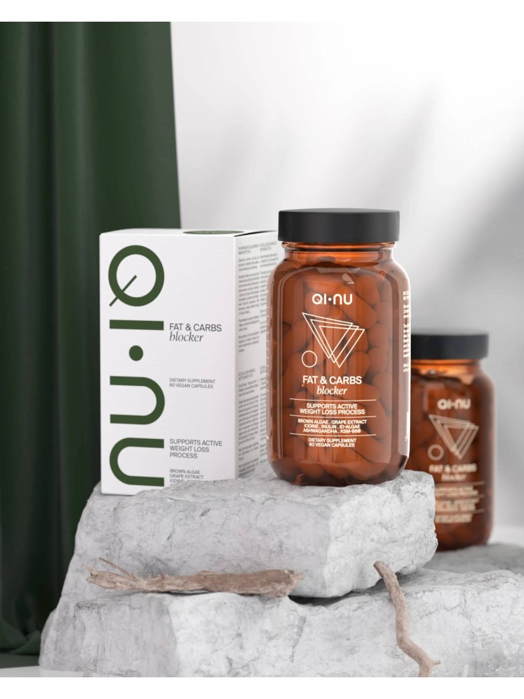 Suplement Diety 60 Kapsułek Fat&Carbs Blocker Qi-Nu
