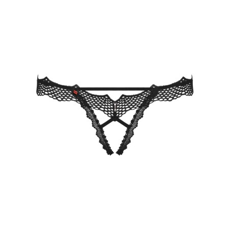 Bravelle stringi otwarte czarne  S/M Obsessive
