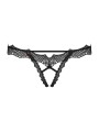 Bravelle stringi otwarte czarne  S/M Obsessive