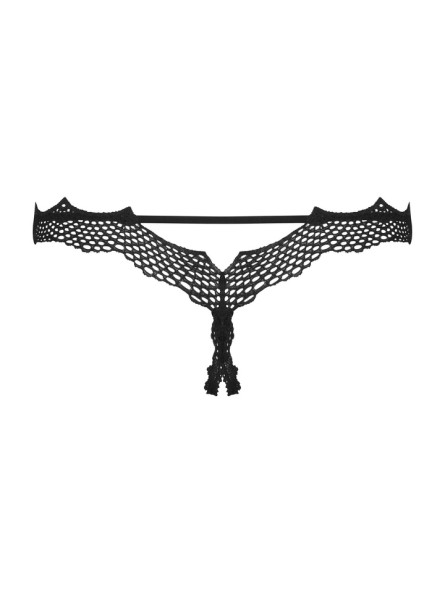 Bravelle stringi otwarte czarne  S/M Obsessive