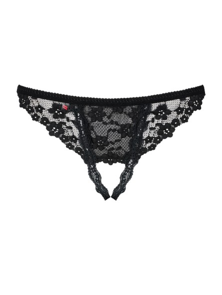 Letica stringi otwarte czarne  S/M Obsessive