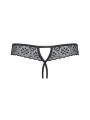 Shibu stringi otwarte czarne L/XL Obsessive