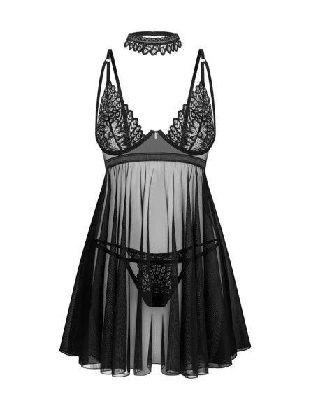 Donarella babydoll i stringi   XS/S Obsessive