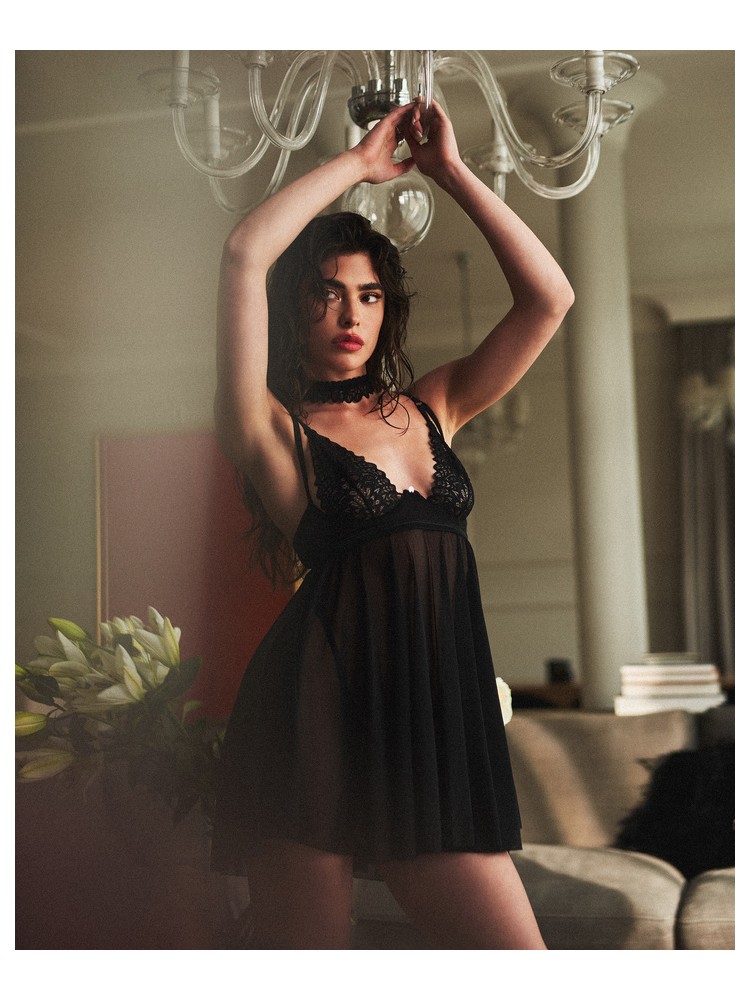 Donarella babydoll i stringi   XS/S Obsessive