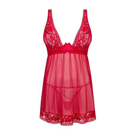 Lacelove babydoll i stringi   XS/S Obsessive