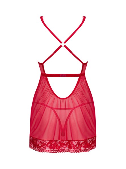 Lacelove babydoll i stringi   XS/S Obsessive