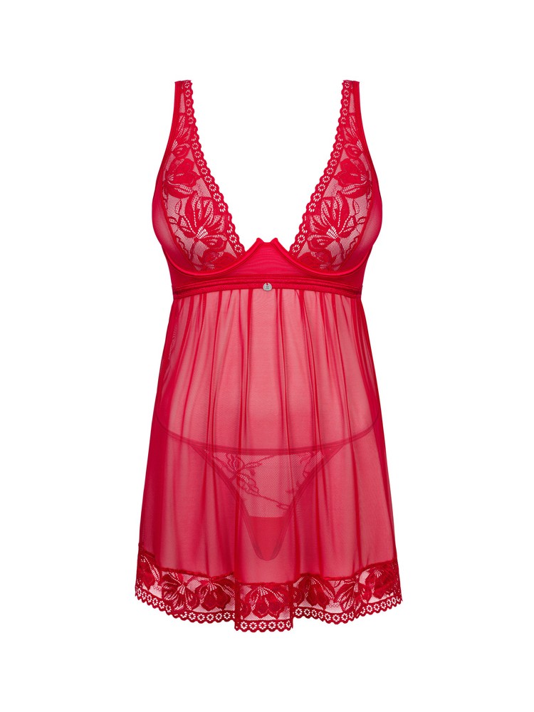 Lacelove babydoll i stringi  M/L Obsessive