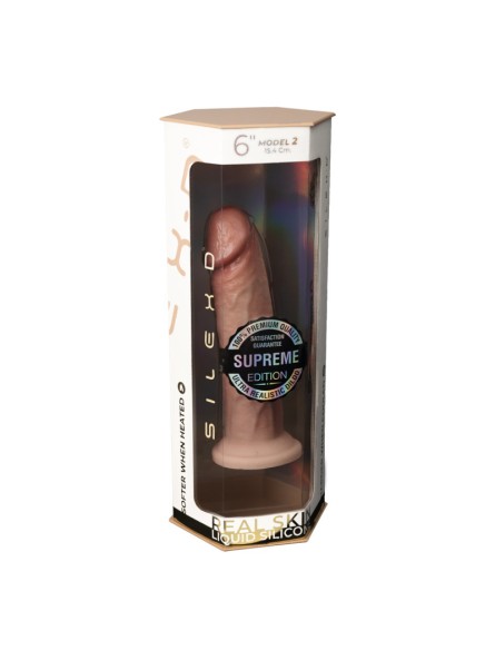 Dildo 15,4 cm Premium Real Skin Model 2 (6") Flesh Silexd