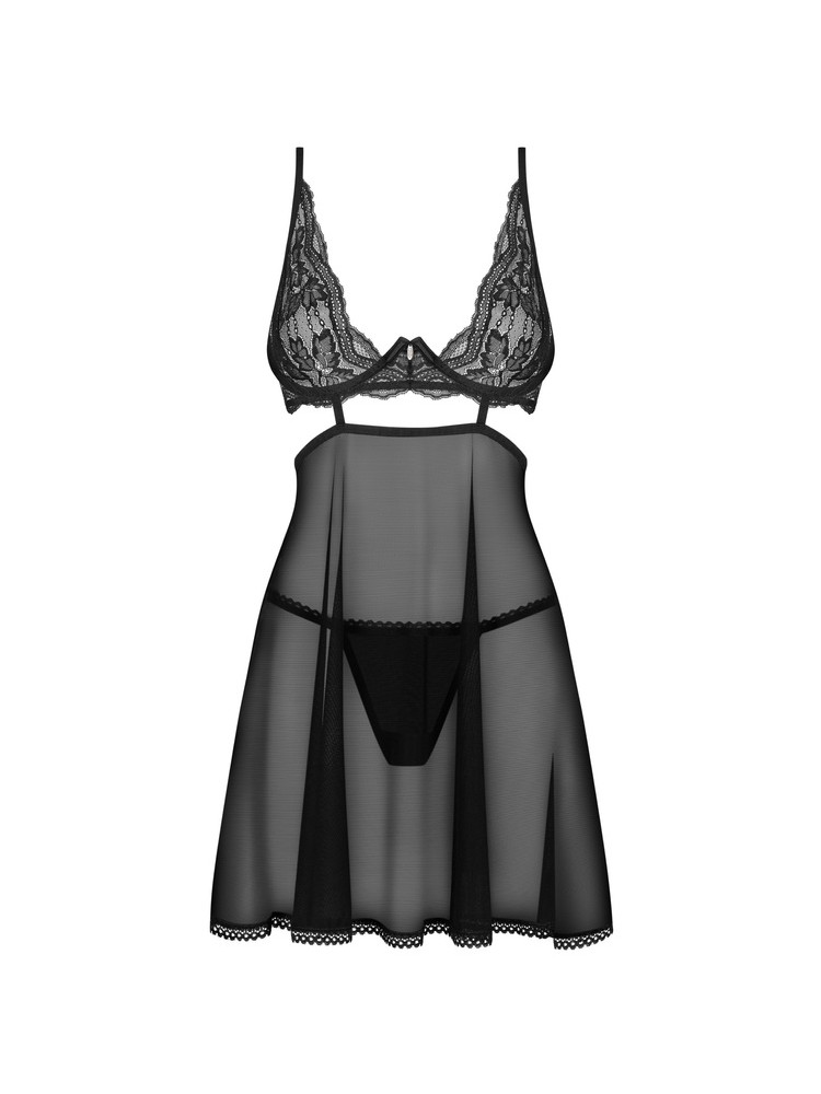 Nutris babydoll i stringi  XL/2XL Obsessive