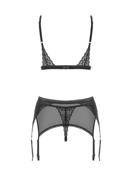 Shibu komplet 3-częściowy czarny  S/M Obsessive