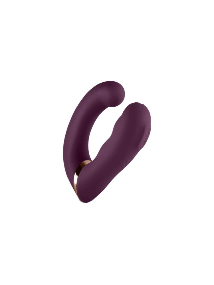 Wibrator Do Punktu G Ze Stymulatorem Variety Burgundy Rocks-Off