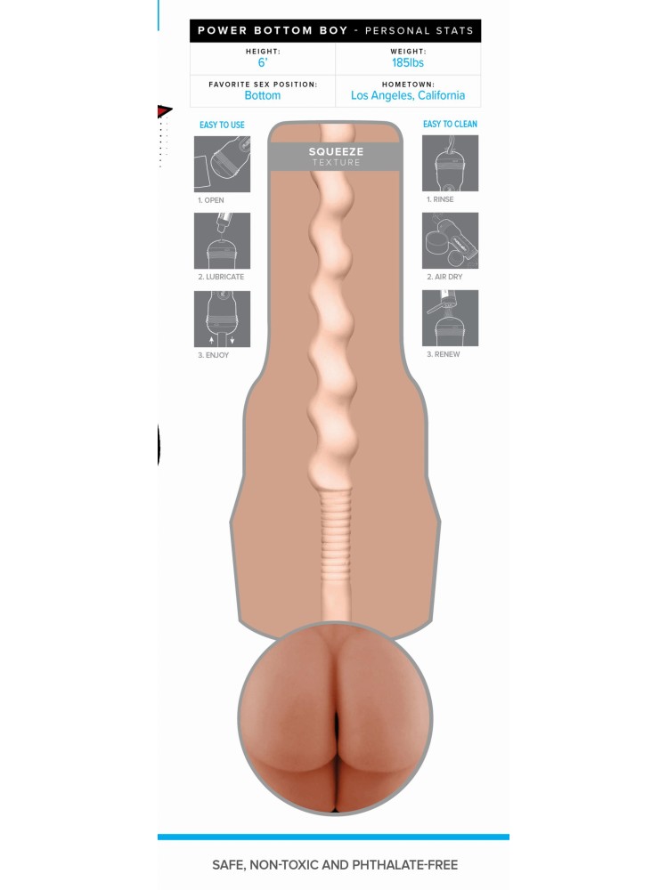 Masturbator Fantasy Power Bottom Boy Fleshjack
